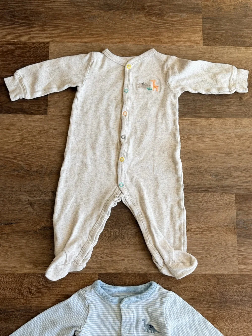 CARTERS | Baby Sleepers Bundle | Footed Pajamas | Neutral Boy |